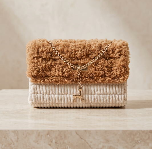Sac à main beige et marron - Annel's Collection