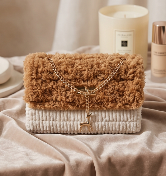 Sac à main beige et marron - Annel's Collection
